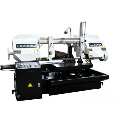 GB4240X Heavy Duty Horizontal Band Saw Machine with 0-45° Miter Cutting