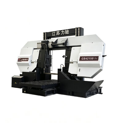 GB42150 Gantry Structure Horizontal Band Saw Machine Roller Feed Design