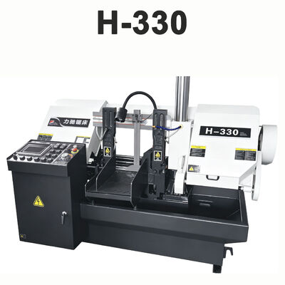 H-330 Semi Automatic Metal Band Saw Machine Hydraulic Cutting Equipment 
