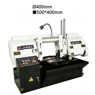 GB4240 Main Auxiliary Column Horizontal Band Saw For Steel Processing