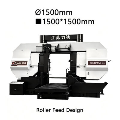 GB42150 Gantry Band Saw Machine Roller Type Feeding for Large Steel Billets Cutting