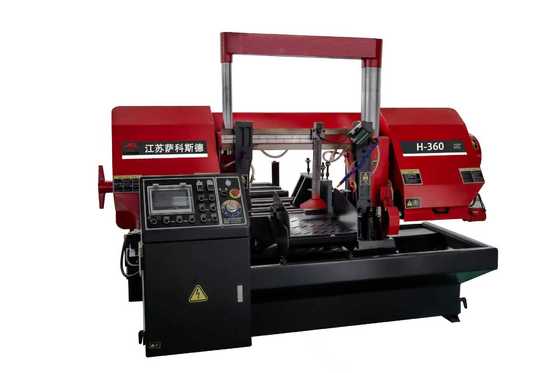 H-360 Robust Construction Semi Automatic Band Saw Metal Cutting Energy Saving