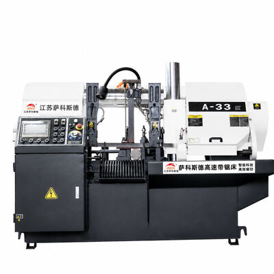 A-33 Precision 0.1MM Horizontal Table High Speed Band Saw Customized Steel Cutting