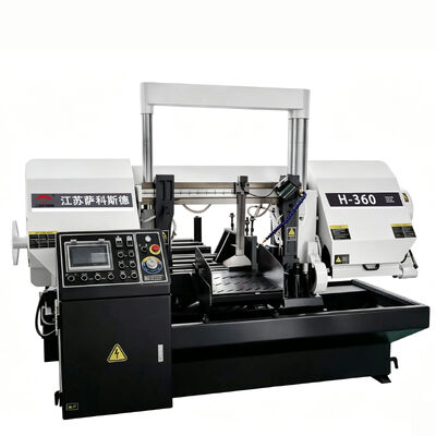 H-360 Robust Construction Semi Automatic Band Saw Metal Cutting Energy Saving