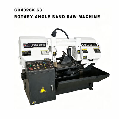 0‑63 Degree Rotatable GB4028X63 Band Saw Cutting Aluminum Alloy for Building Material