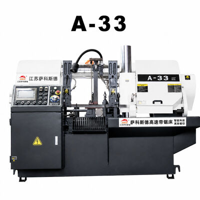 A33 Hydraulic Band Saw Machine for Carbon Steel Stainless Alloy Aluminum Cutting